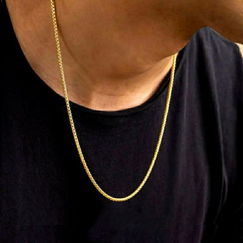 kalung titanium pria kalung bulat gold kalung Nuri kalung bulat hitam kalung hits kalung serba ada kalung original anti karat