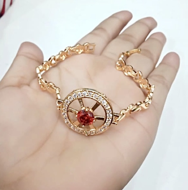 Gelang tangan wanita lapis emas gelang permata gelang wanita gelang replika emas