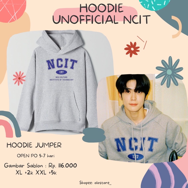 HOODIE UNOFFICIAL NCIT KPOP NCT 127