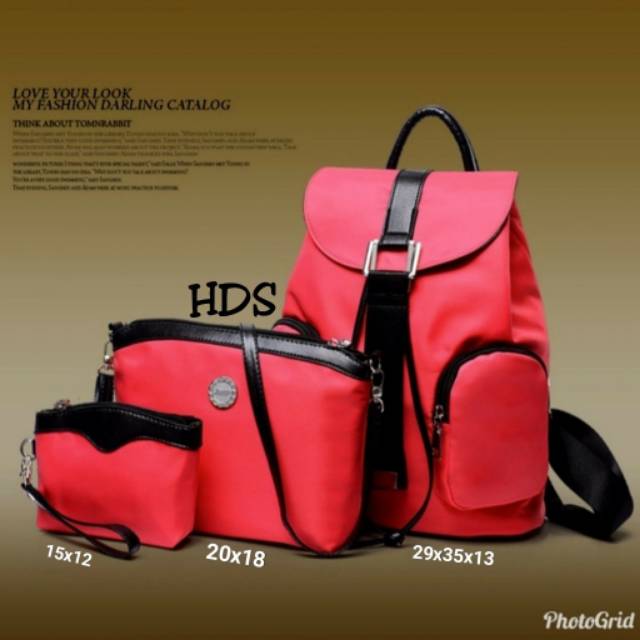 Tas Backpack Micro Satu Set 3 in 1 JOECHEBAD