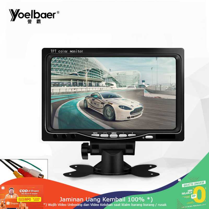 (BISA COD) RVOSTR  Layar Monitor Mobil TFT LCD 7 Inch - C-T703