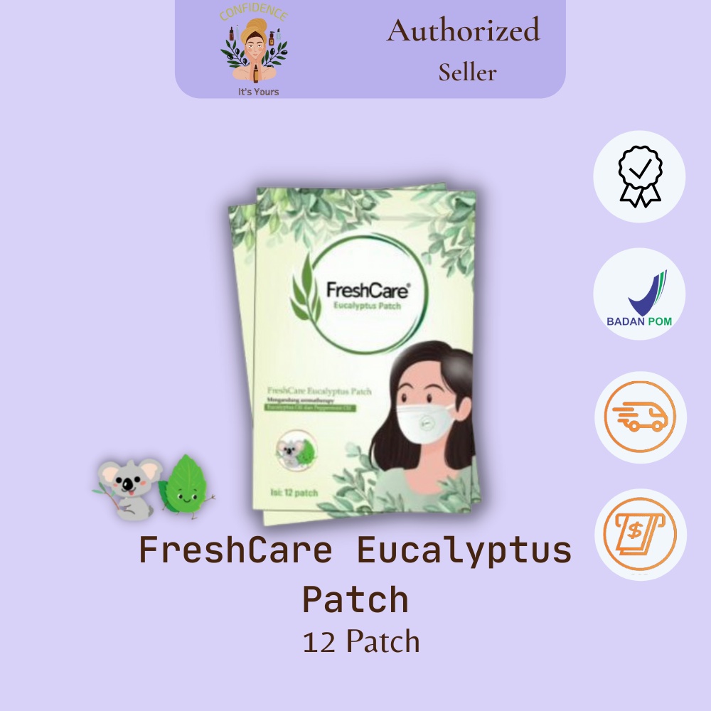 FreshCare Eucalyptus Patch | Aroma Terapi | 12 Patch | Stiker Masker