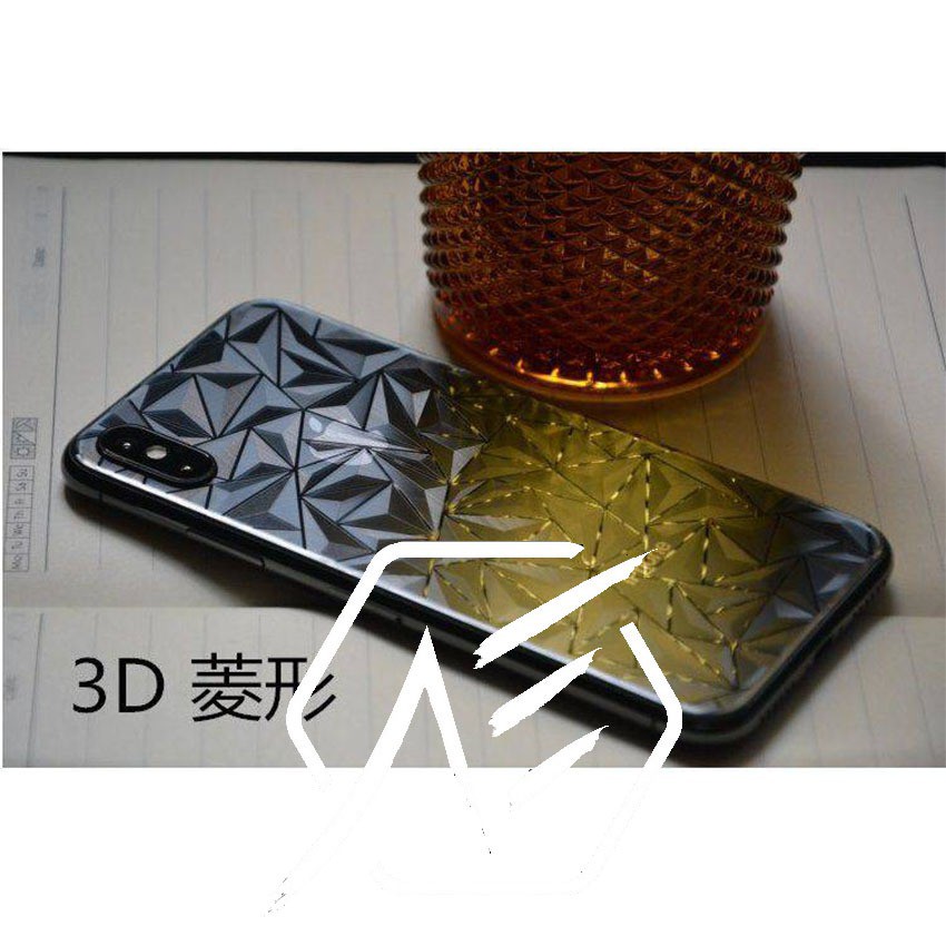 SAMSUNG M20 Skin Diamond 3D Anti Gores Motif Polygon Berlian Garskin Back Screen Sticker Stiker