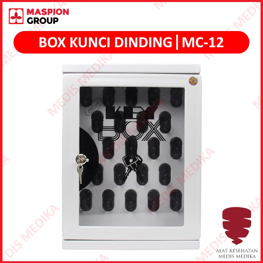 Maspion MC-12 Exclusive Key Box Tempat Kotak Gantungan Dengan Kunci Lemari Kunci