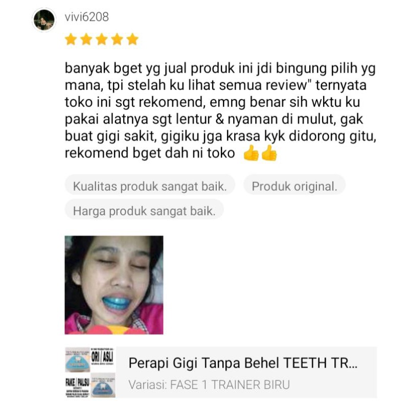 PERAPIH GIGI TEETH TRAINER ALIGNMENT PERAPI GIGI TONGGOS RENGGANG GINGSUL BEHEL ZEYTEETH ORIGINAL