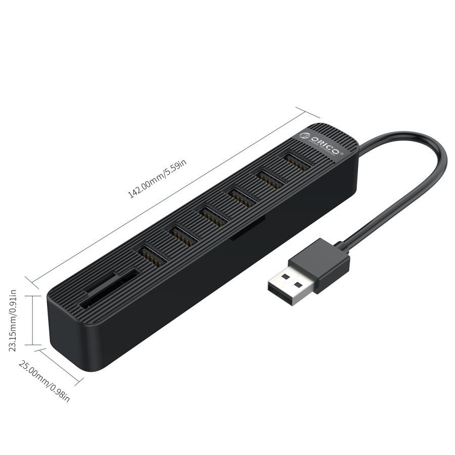 USB HUB ORICO TWU2-6AST-BK-EP USB HUB &amp; Type C HUB 6Ports