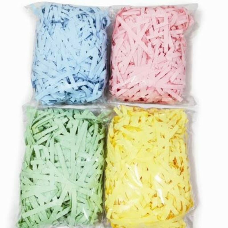 

KERTAS CACAH/KERTAS SERUT/SHREDDED PAPER/ISI GIFT BOX/HAMPERS