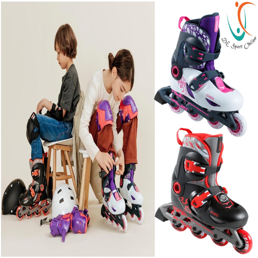 SEPATU RODA ANAK PLAY 5 INLINE SKATE KIDS PRODUK IMPORT SEPATU RODA ANAK ORIGINAL OXELO