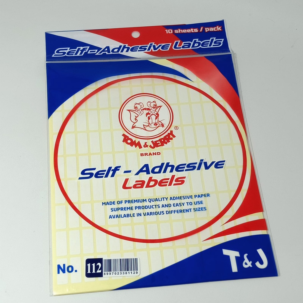 

Label Tom And Jerry No. 112 - Label Nama ATK