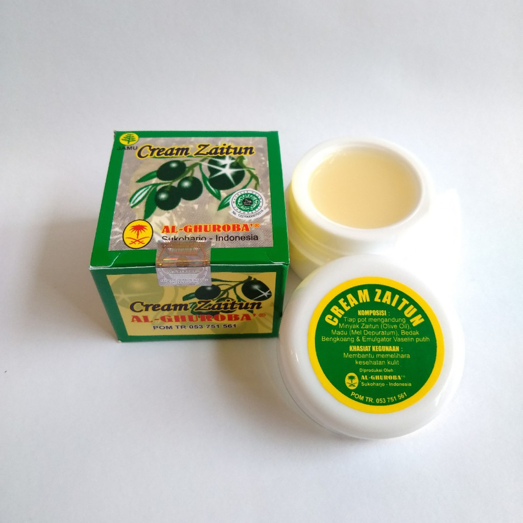 Cream Zaitun Al Ghuroba Cream Wajah Herbal Alami Sudah Terdaftar Bpom Plus Madu Dan Bengkoang Indonesia