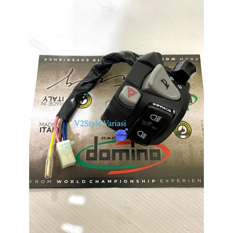 Saklar Kiri 4in1 Domino KTC PCX Sein Klakson Jauh Dekat Dim Nmax Pcx Beat Vario Scoopy Revo Supra dl