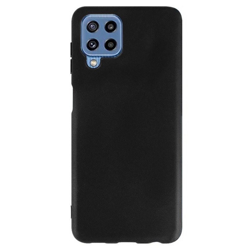 Soft Case Bahan Kulit Tpu Matte Warna Hitam Untuk Samsung Galaxy M32