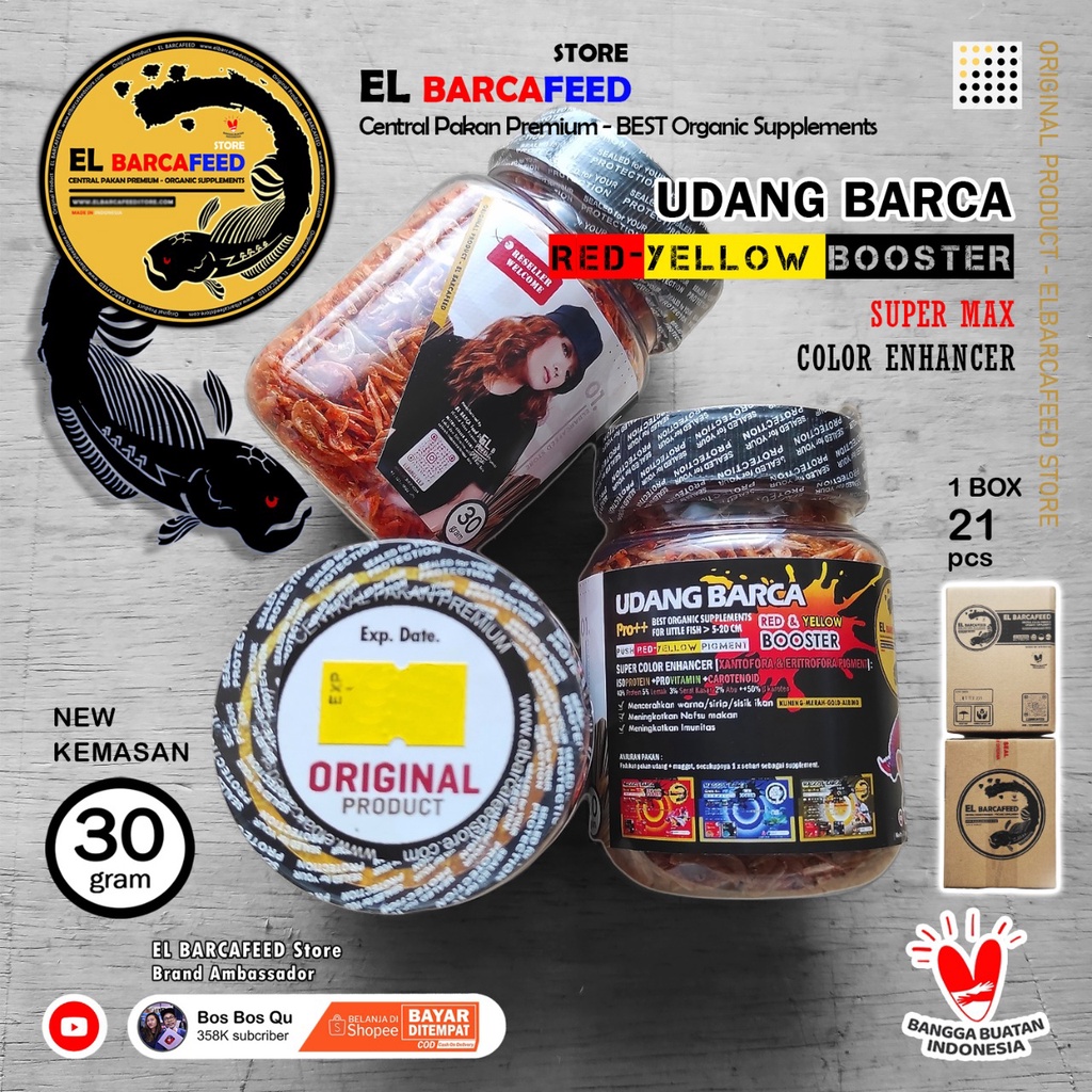 UDANG MAGGOT KERING EL BARCA 30GR