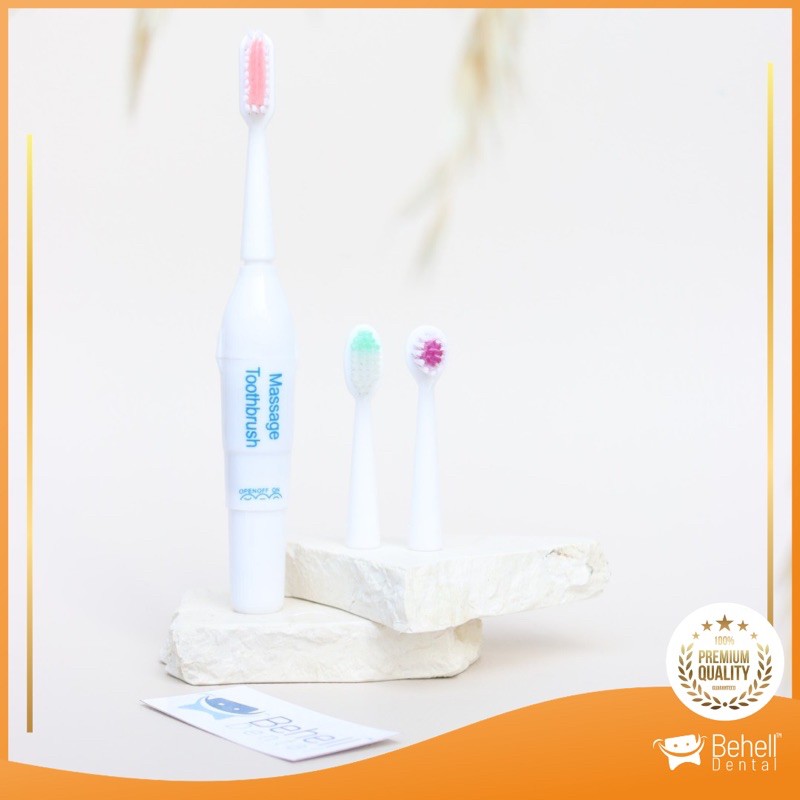 HOT PROMO Set Sikat Gigi Elektrik Baterai Tooth brush Bisa Untuk Ber behel / tidak Electrik electric Vibrate Behelldental