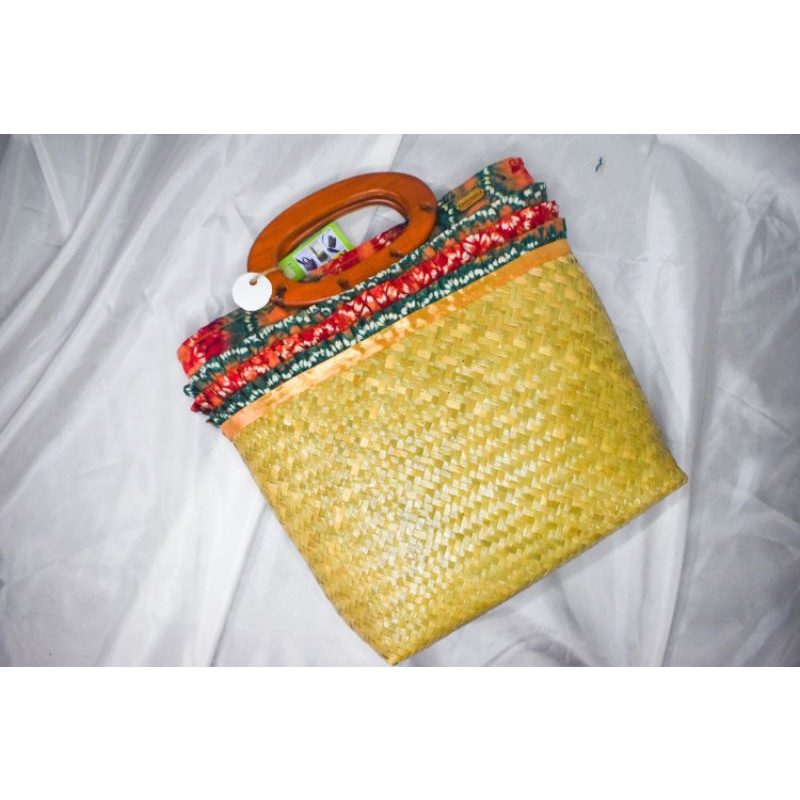 Tas Wanita Modern Hand Bag Sasirangan Anyaman Purun