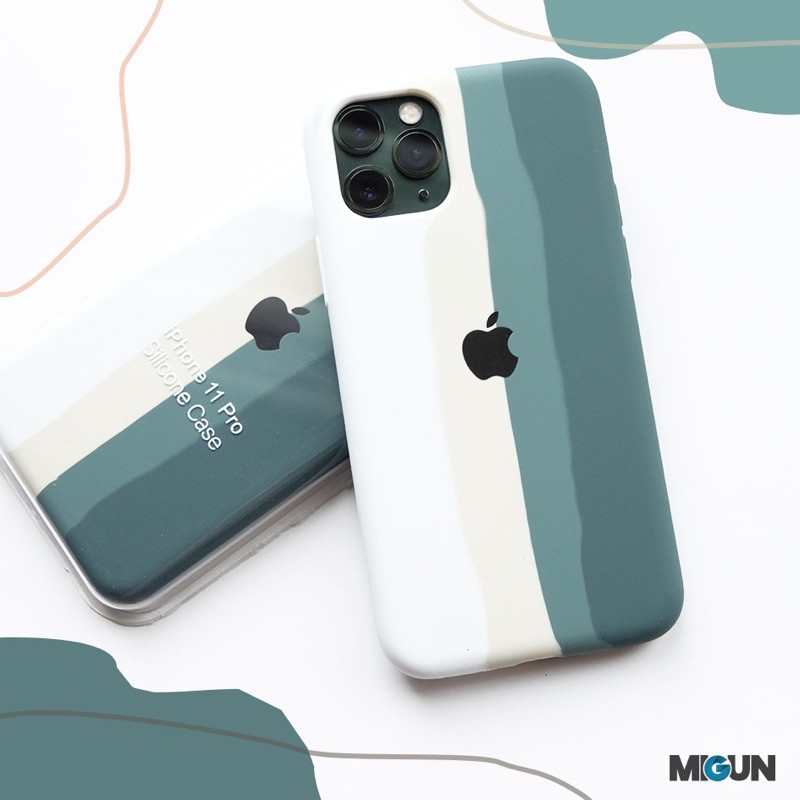 FULL COVER - Iphone 7+ 8+ X XR XSMAX 11 PROMAX, Midnight Green Case