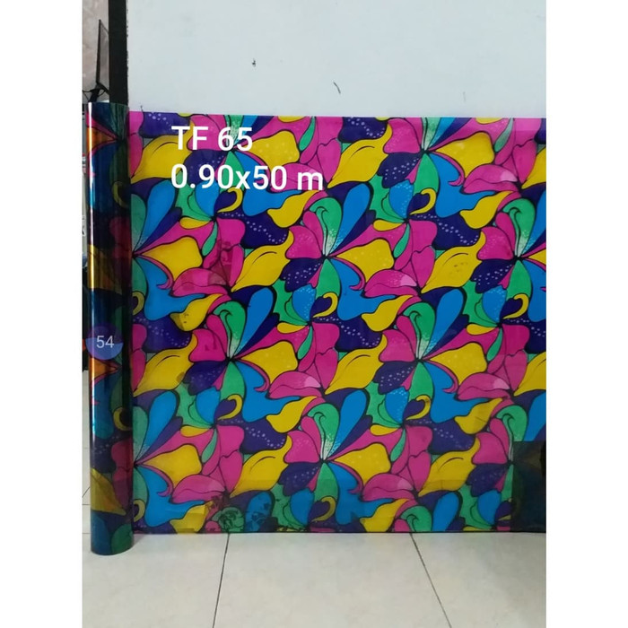 

Stiker abstrak motiv gelombang warna warni