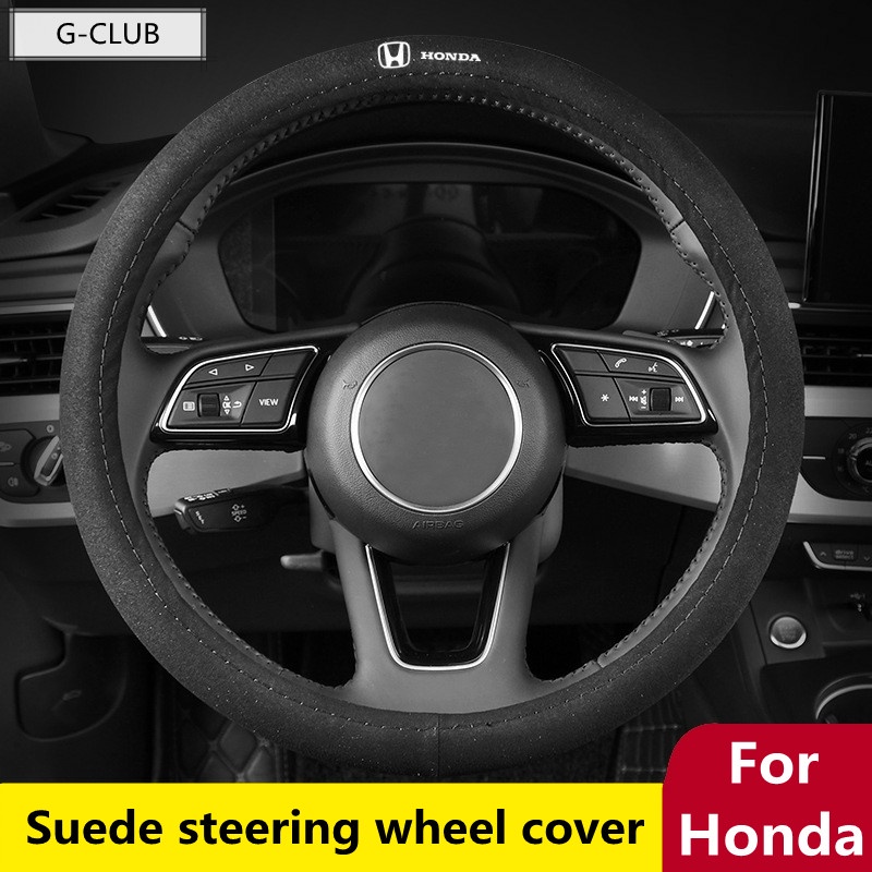 G-club cover Stir Mobil Bentuk D Bahan Suede Anti slip Untuk Honda CRV HRV HR-V CRV5