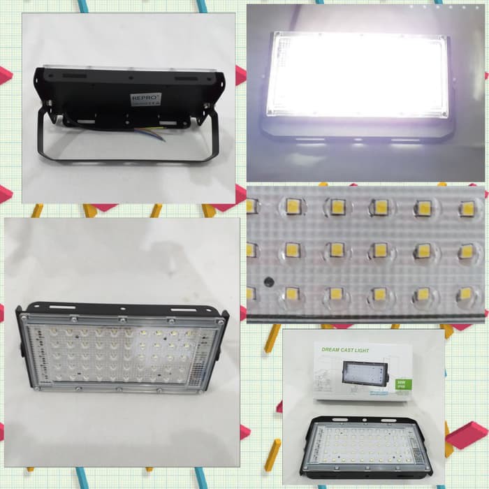 Lampu Jalan - Street Sorot Indoor/ Outdoor Rangka Besi 50W PJU LED REPRO **