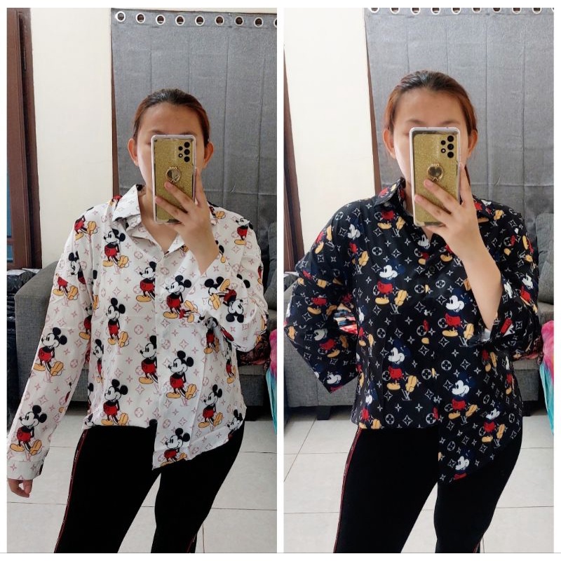 NEW KEMEJA LV MICKEY IMPORT / KEMEJA MURAH / KEMEJA IMPORT MURAH