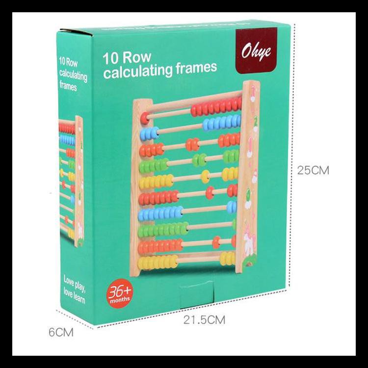 Papan Sempoa Kayu - Mainan Abacus Kayu Termurah
