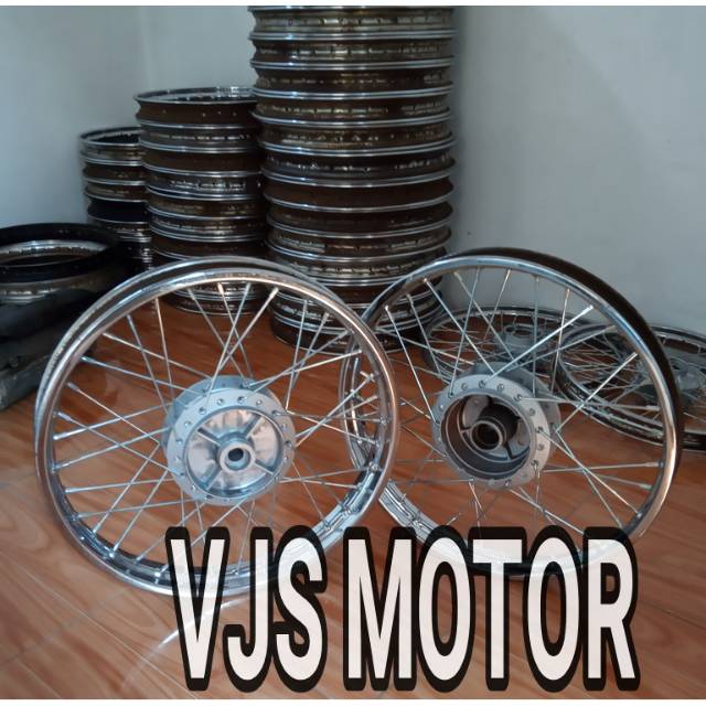 Pelek VELG blakang tromol set jeruji REVO absolut PNP REVO FIT ORI ASLI HONDA AHM