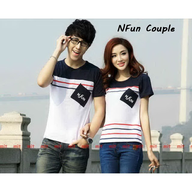 Kaos couple Lucu  tshirt pasangan model santai NFUN