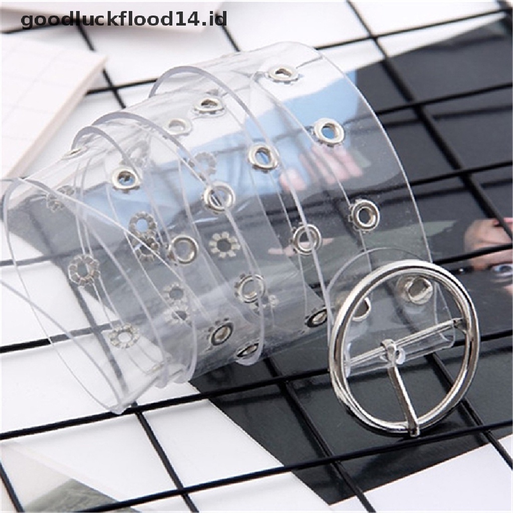 [OOID] New Women Transparent Belt Laser Casual Decoration Pin  Fashion Lady Girls  ID