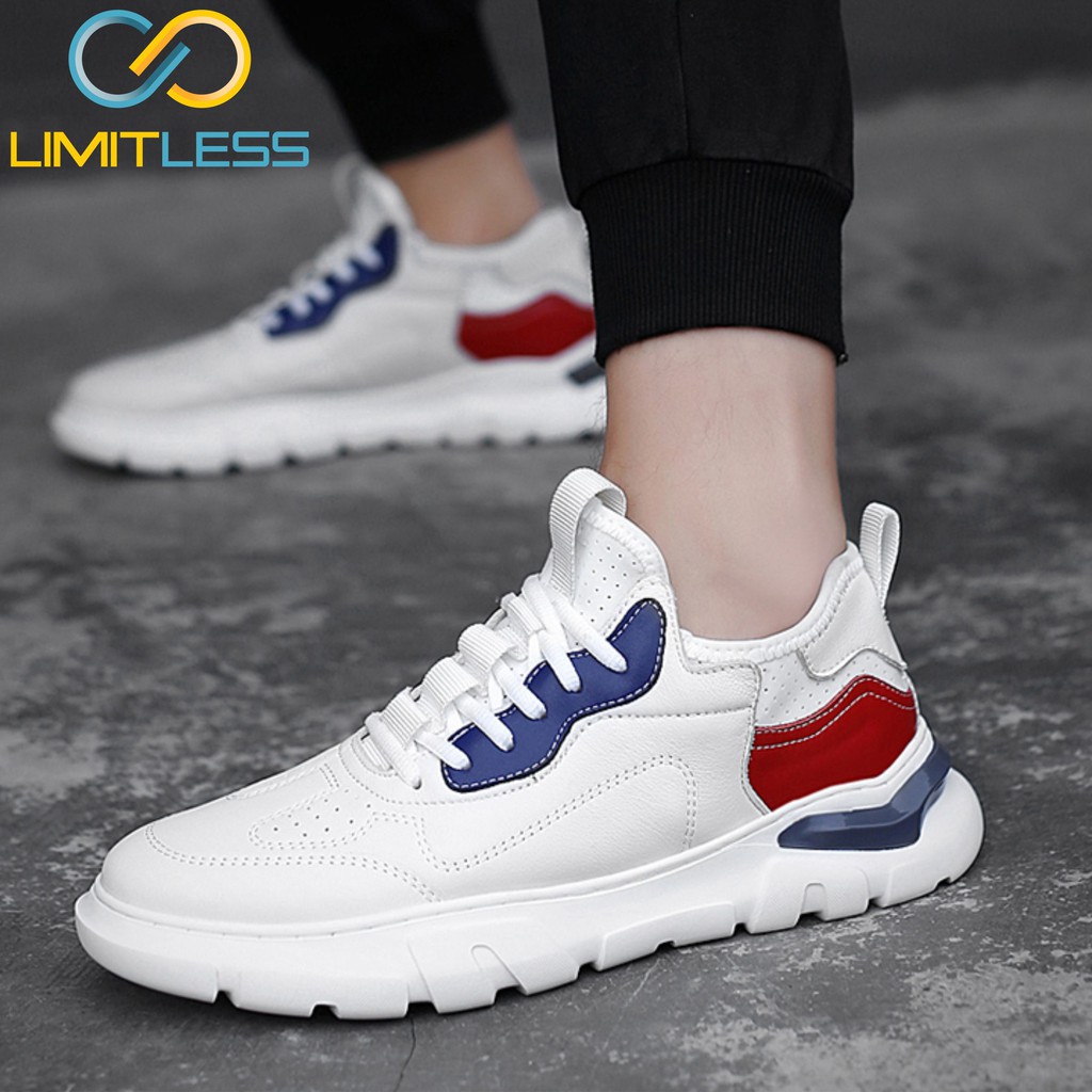 Sepatu Cowok Terbaru Fashionable Korean Style Sneakers Pria Bahan Sintesis Import Murah Keren