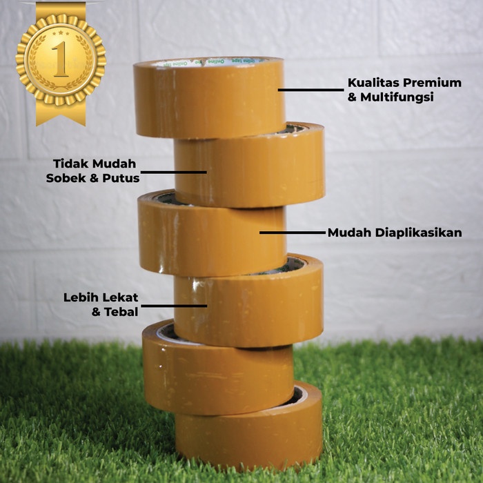 

Sale [6 Pcs] Lakban Coklat 48Mm X 100Y Online Tape Kualitas Harga Grosir. Diskon