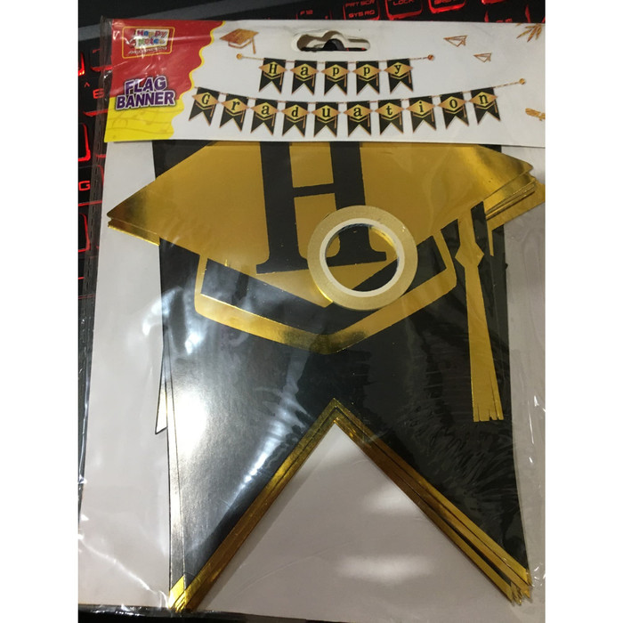 Bunting Flag HAPPY GRADUATION / Banner HAPPY GRADUATION / Wisuda Termurah