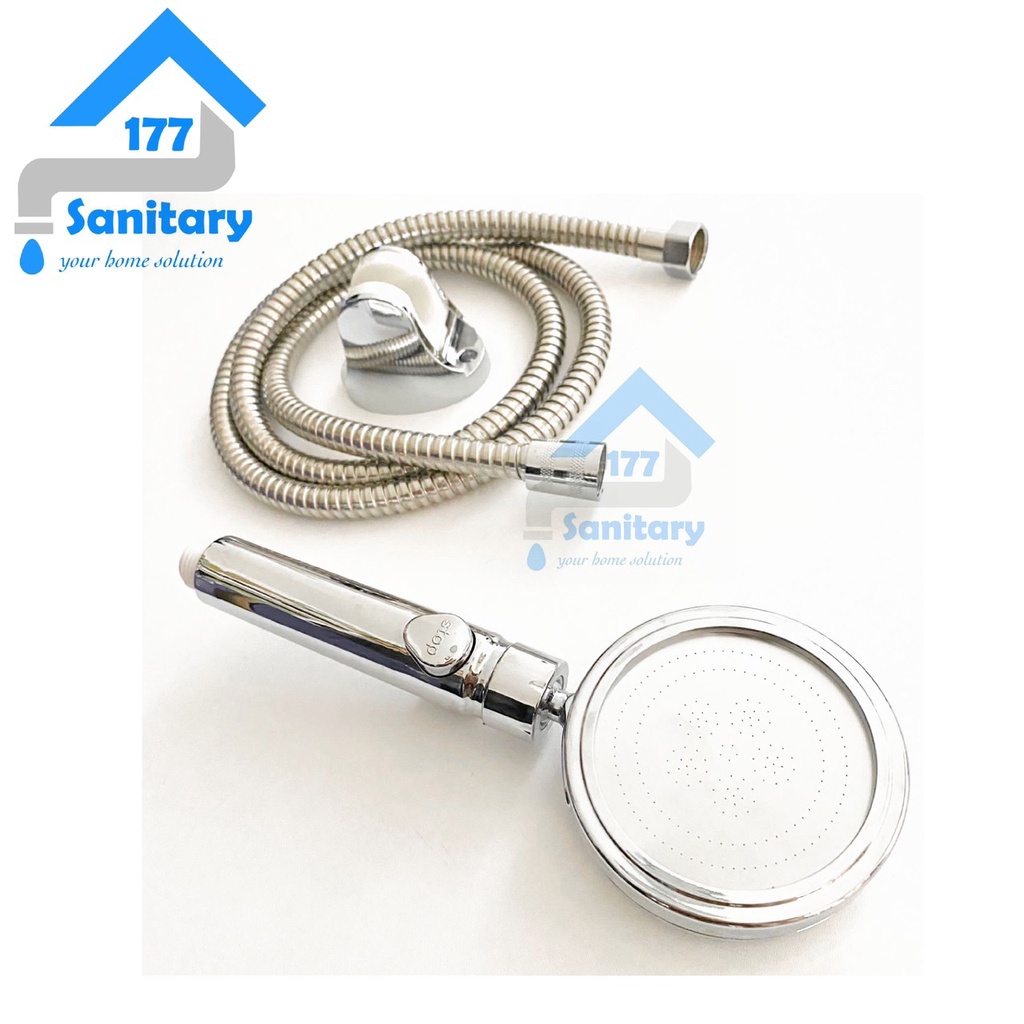 Super Hand shower Mandi set 812C-shower mandi pressure saving water turbo hemat air bisa di putar 360 dgn ON OFF gede