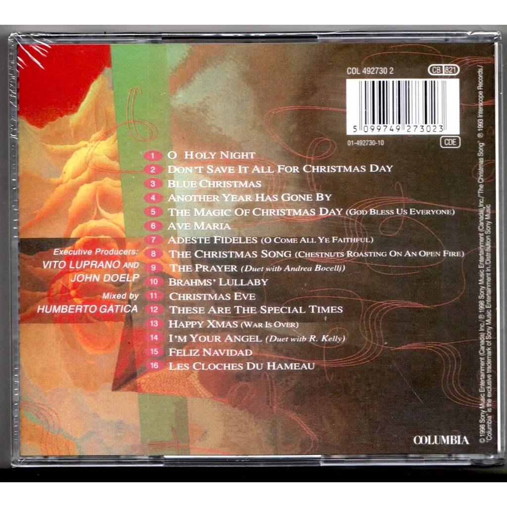 Celine Dion These Are Special Times Cd Christmas Lagu Rohani Natal Shopee Indonesia