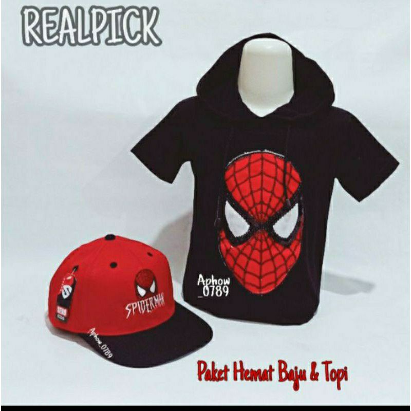 BIGSALE HOODIE ANAK KAOS KUPLUK LED 2IN1 TOPI LED/BORDIR