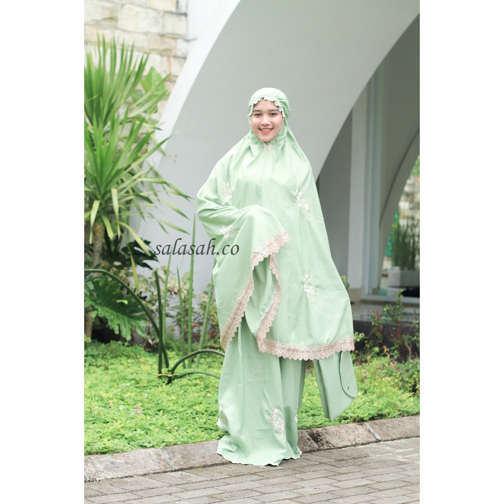 Mukena Katun Bordir manual Mukena jumbo Terbaru 2022