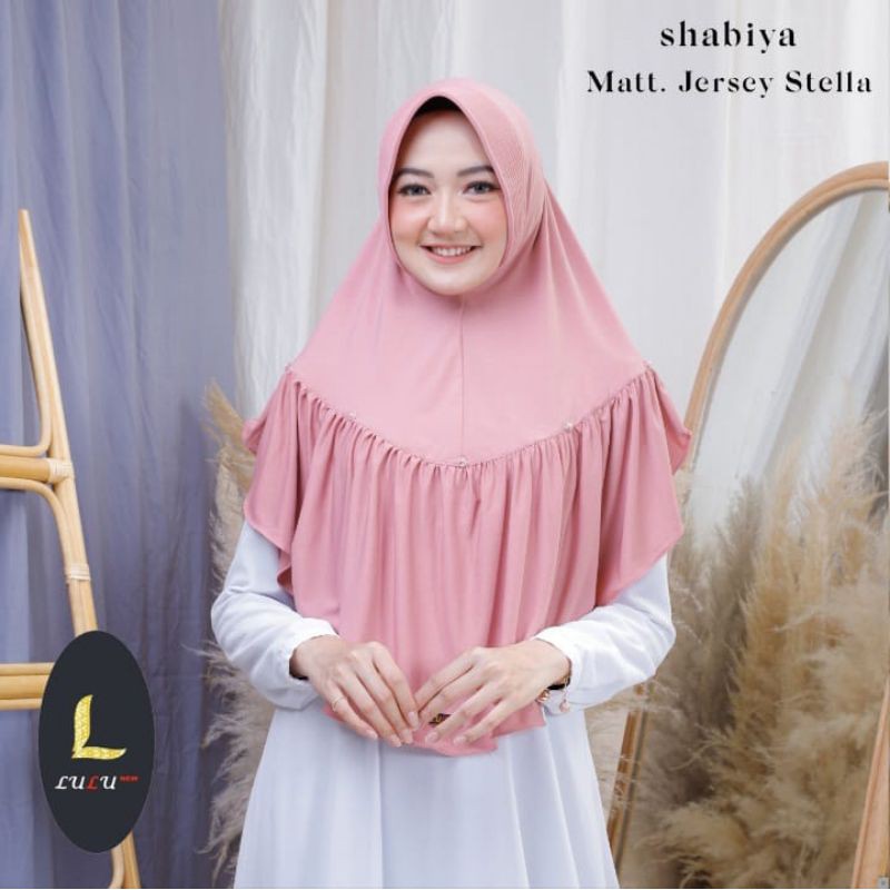 Lulu New Hijab Bergo Shabiya / Jilbab Instan Jersey Stella Lembut