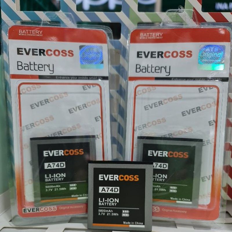 battery batrai baterai baterei Evercoss A74D