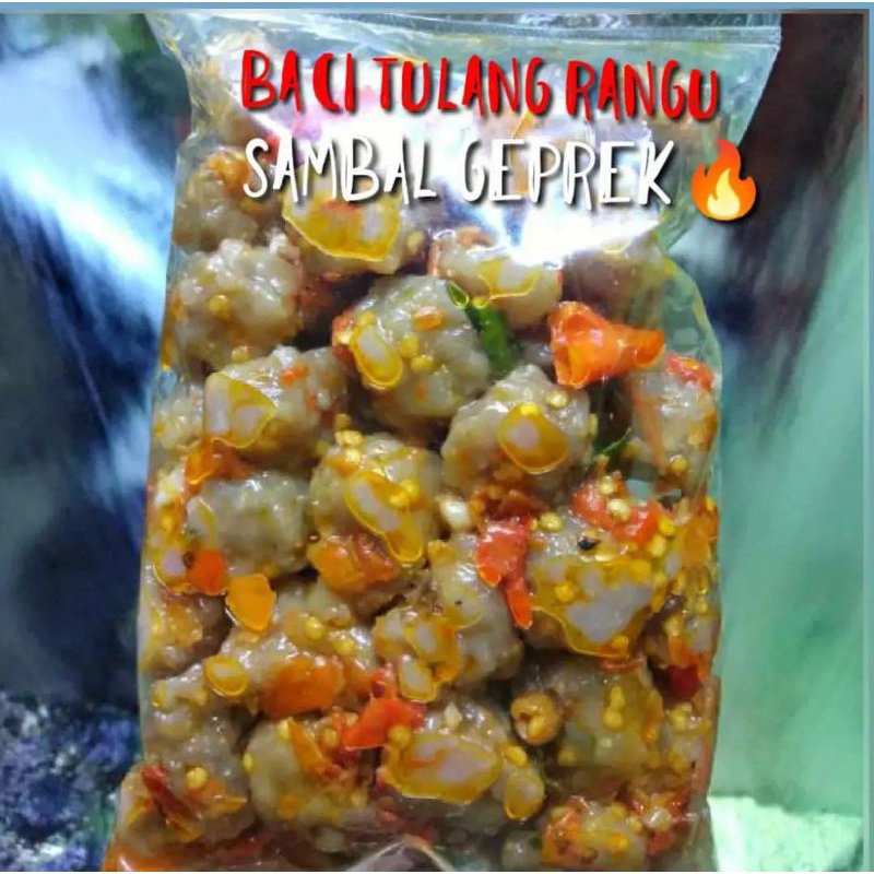 

baci tulang rangu sambal geprek