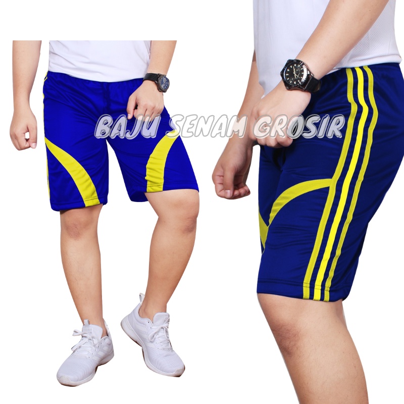 Celana Pendek Olahraga Pria Dewasa Santai Kolor Selutut BBS010