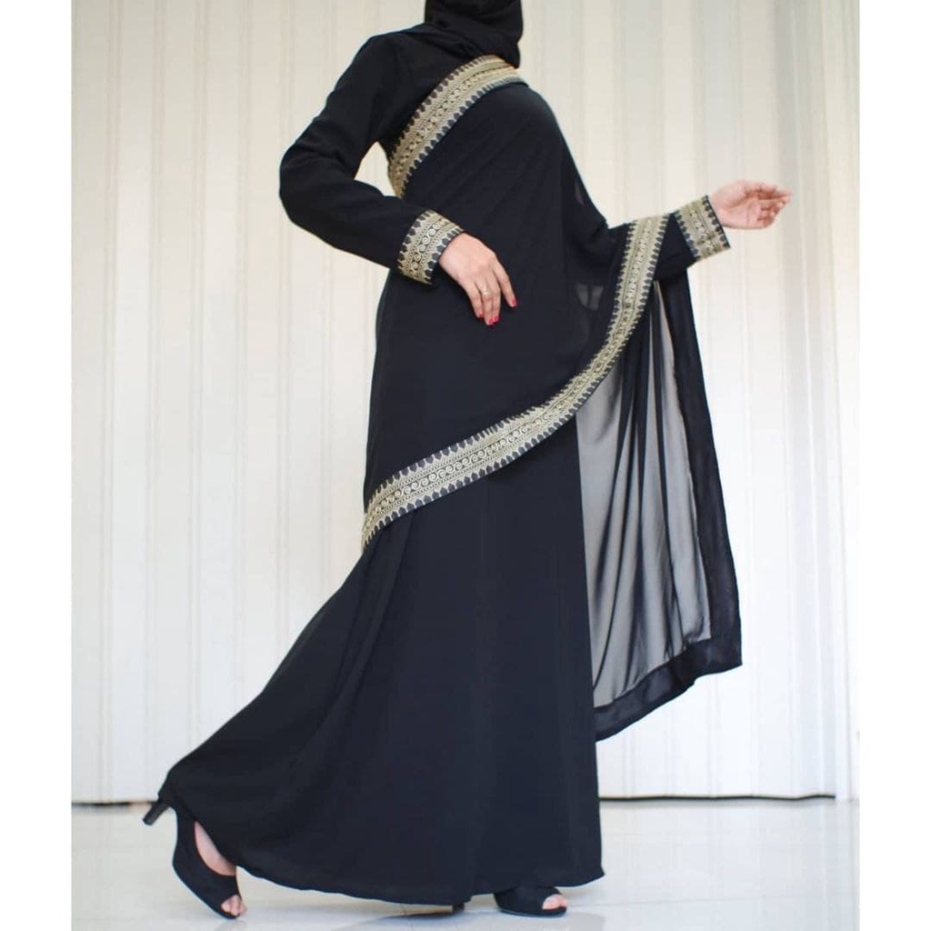 New Abaya Sari India Gamis Arab Saudi Maxi Turky Dubai Sari India Model Abaya Terbaru 2021