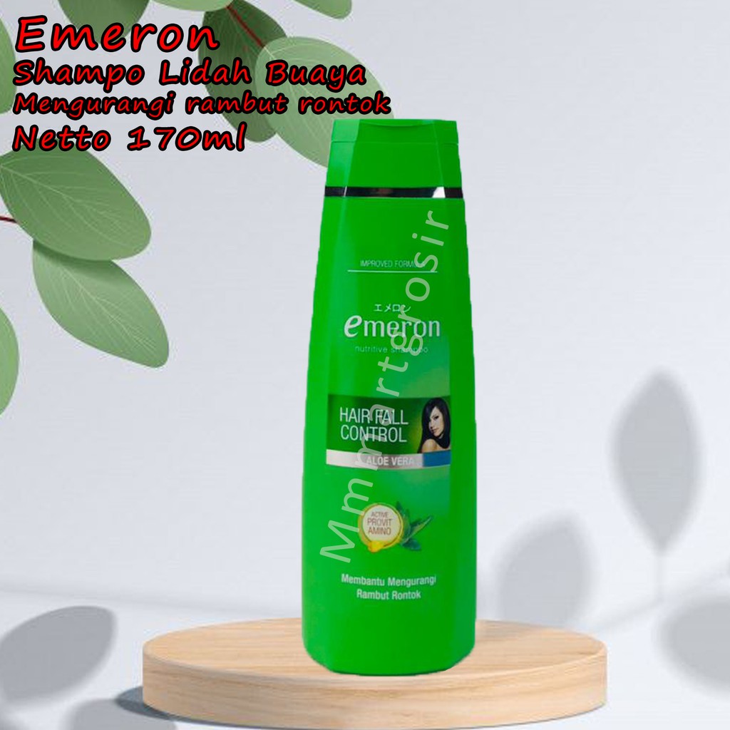 Emeron / Shampo / Lidah buaya / Mengurangi rambut rontok / 170ml