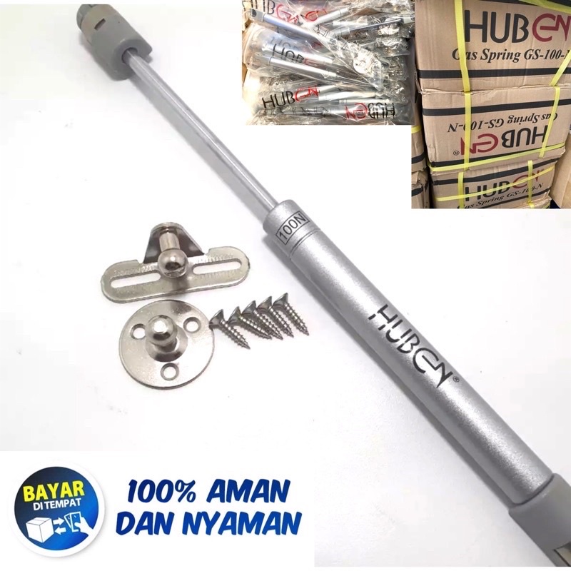 Hidrolik Jok Motor Huben / Pegas Jok Motor + Baut Pemasangan Gas Spring 100N Universal