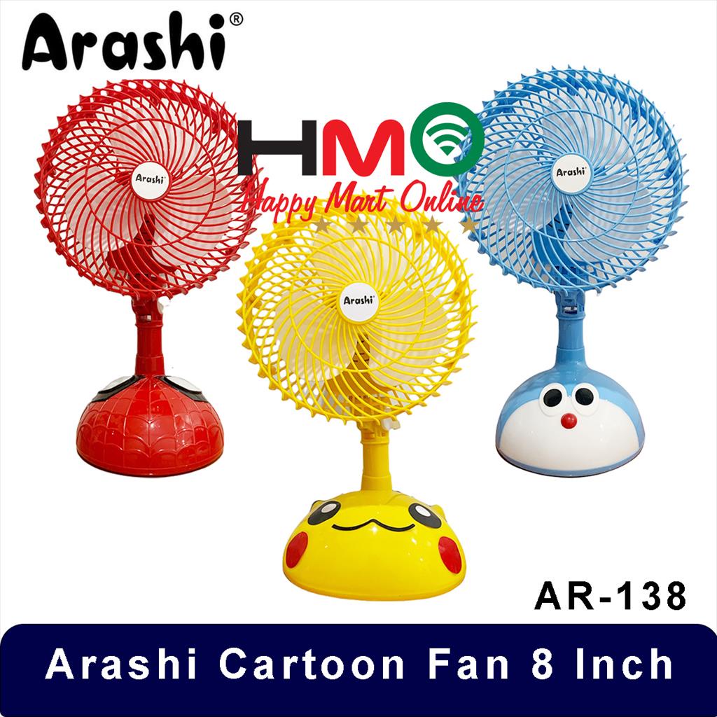 Arashi Kipas Angin Meja 8 Inch Karakter Desk Fan Arashi Cartoon Fan 8&quot; ZharaZu store