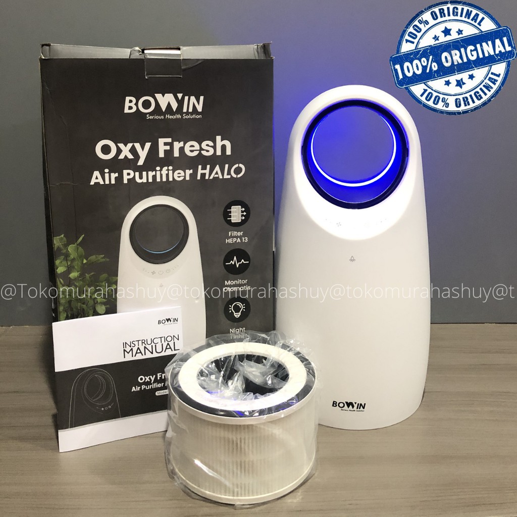 Bowin Air Purifier - Oxy Fresh HALO (Filter HEPA 13 & Karbon Aktif)