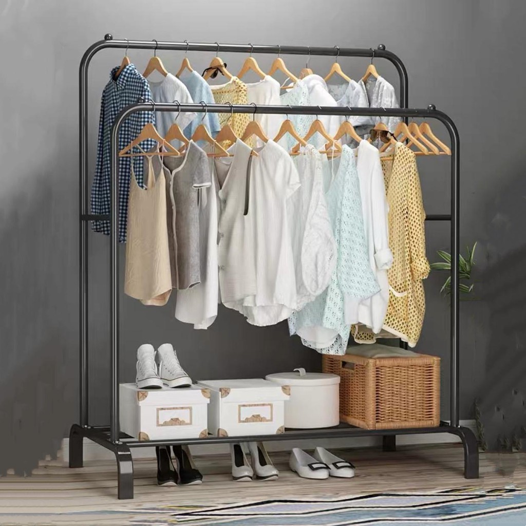 Cloth Stand Rak Besi Sangkut Baju Home Furniture Furniture On Carousell
