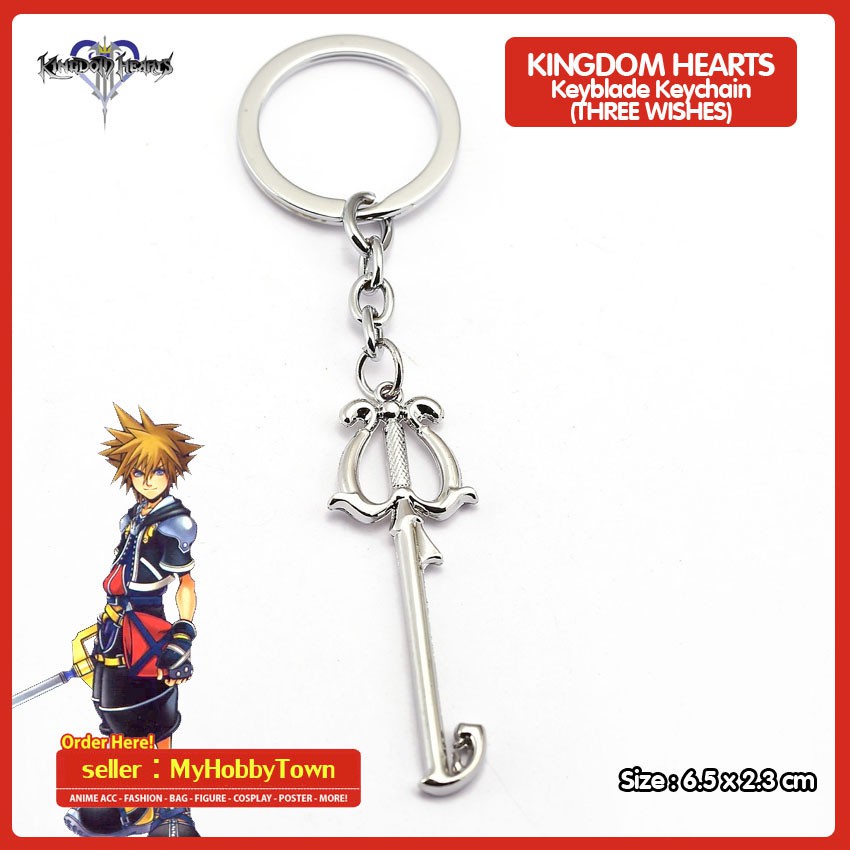 Gantungan Kunci Anime Game Kingdom Hearts : Keyblade Three Wishes