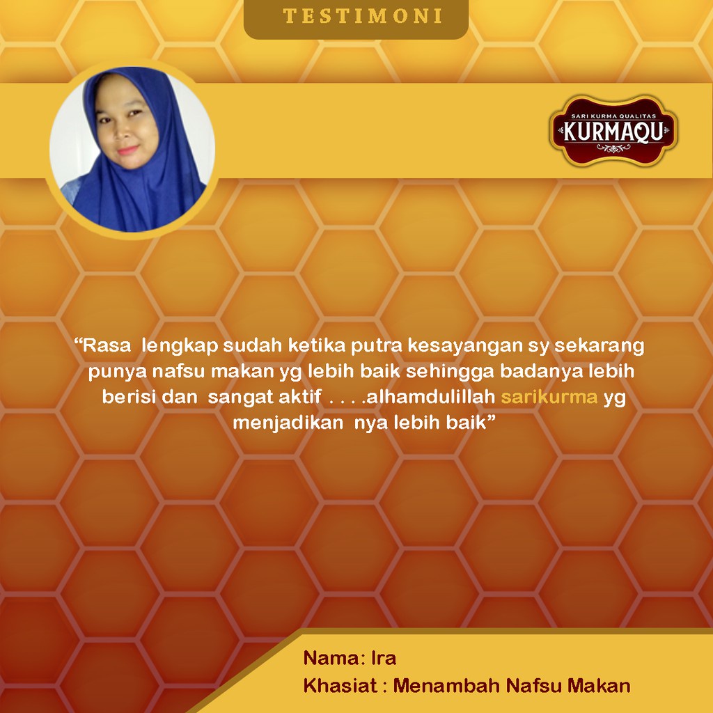 Suplemen Vitamin Penambah Nafsu Makan Anak, Makan Jadi Lahap, Obat Penggemuk Badan, Penambah Pipi Chubby Anak, Vitamin Untuk Anak Jadi Gemuk & Sehat, Penambah Daya Tahan Tubuh Anak, Vitamin Agar Anak Kuat - Sari Kurma & Madu Asli - Kurmaqu 100% Alami-6