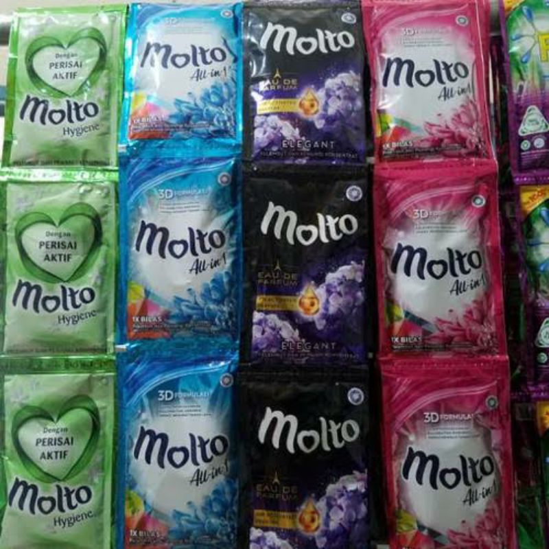 Molto 1000 Pewangi Pakaian 1 renceng isi 6 sachet