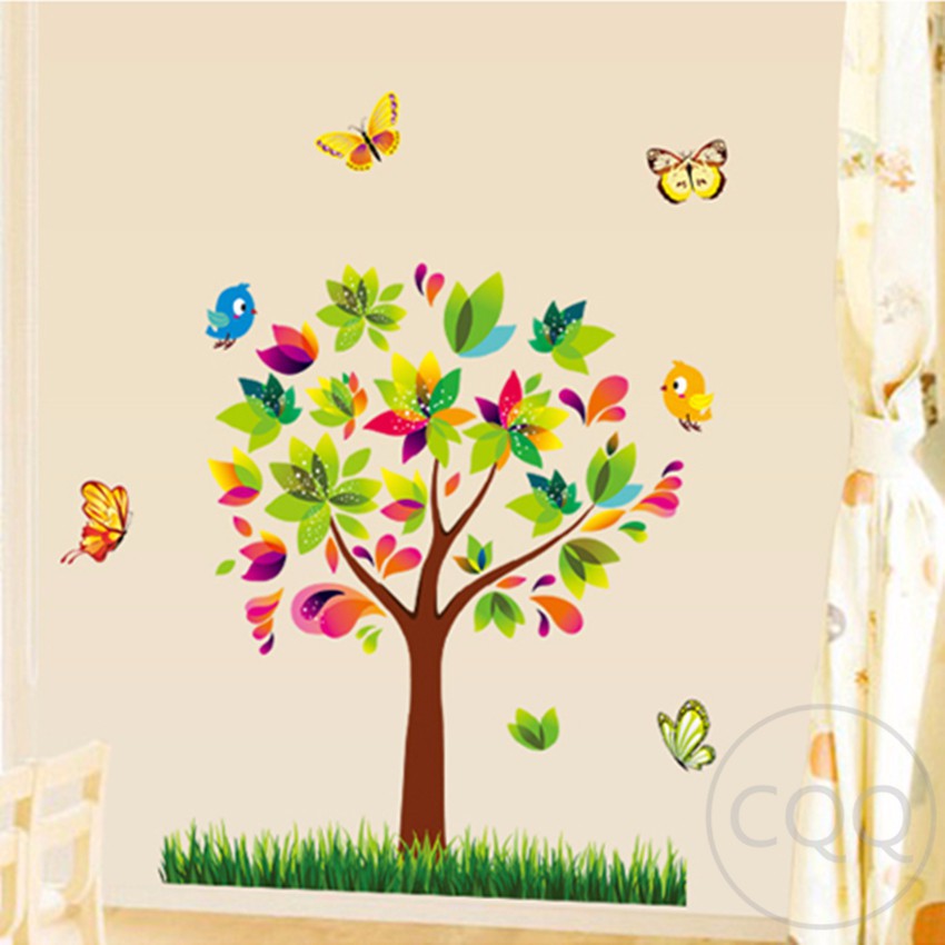 Wall Sticker / Wall Stiker / Wallsticker / Dinding 103 Pohon FullColor