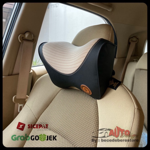 Bantal Kepala Leher Mobil Headrest Memory Foam Kualitas Premium